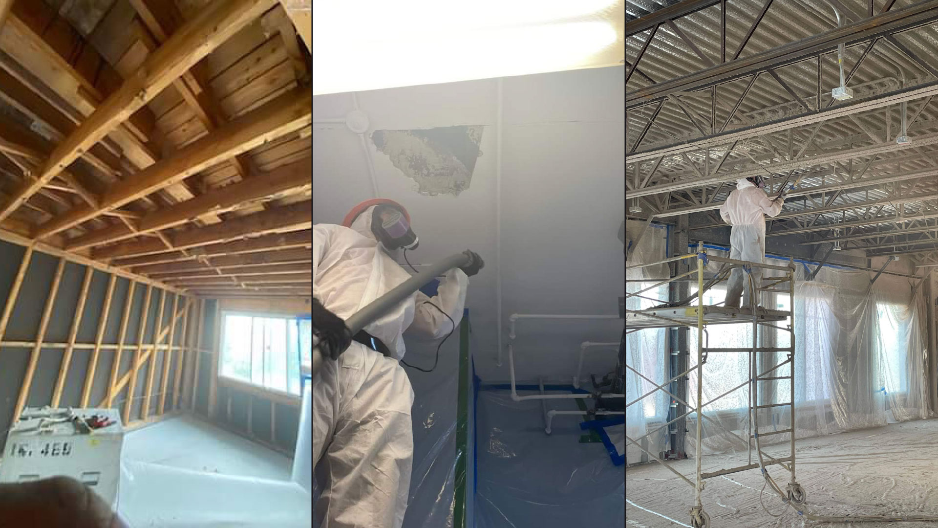 Chantier de démolition et décontamination